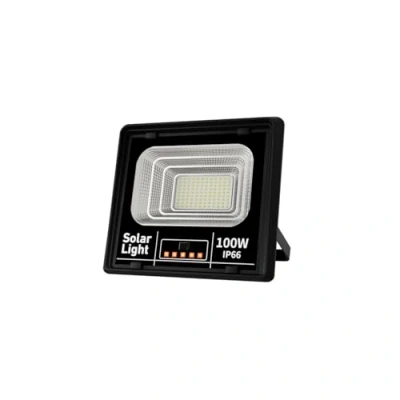 Imagen de Jortan Tech Reflector Solar LED de Alta Potencia Yaoye 100W con Panel Fotovoltaico Policristalino, Batería LiFePO4 y Control Remoto para Iluminación Exterior Eficiente