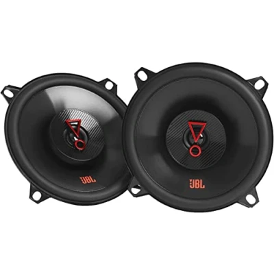 Imagen de JBL Stage3 527F Juego de Altavoces Coche 2 vías Echo Auto Harman Kardon 200 vatios Unidades Altavoz para moviles Grande 13cm 130mm 5,25 Pulgadas sin Tapa Rejilla