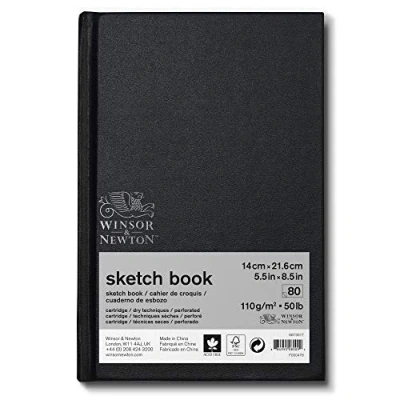Imagen de Winsor &amp; Newton Cuaderno de esbozo, Blanco Natural, 17,8 x 25,4 cm