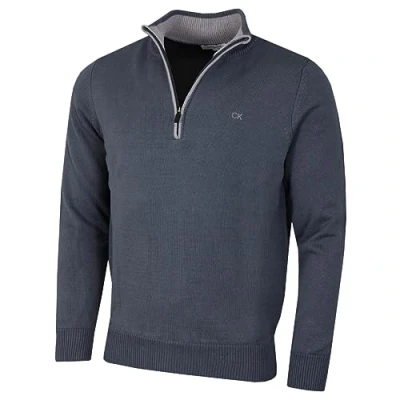Imagen de Calvin Klein Jersey de golf para hombre, algodón, gris, 5X Large