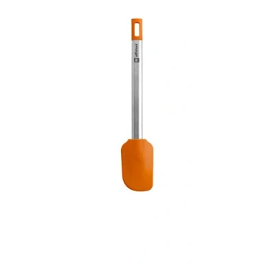 Imagen de BRA Efficient Lengua Pastelera de Cocina, Acero Inoxidable 18/10 y Silicona, Naranja, 27.5 cm