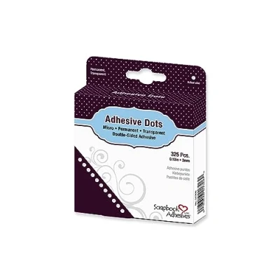Imagen de Scrapbook Adhesives By 3L Adhesive Dots Permanent, Clear, Micro, 3mm, 325