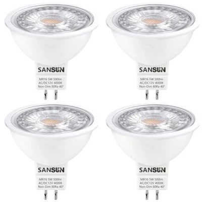 Imagen de SANSUN MR16 Bombilla LED Bulb, 5 W GU5.3 Luz LED, Equivalente 50 Halógena