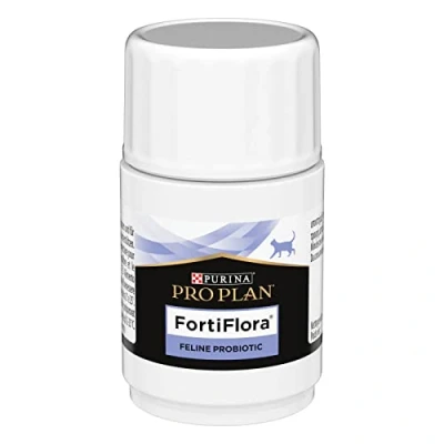 Imagen de Purina Pro Plan Forti Flora Chews Gato 30 Comprimidos masticables Alimento complementario para Gatos Adultos y Gatitos Ayuda al Mantenimiento intestinal