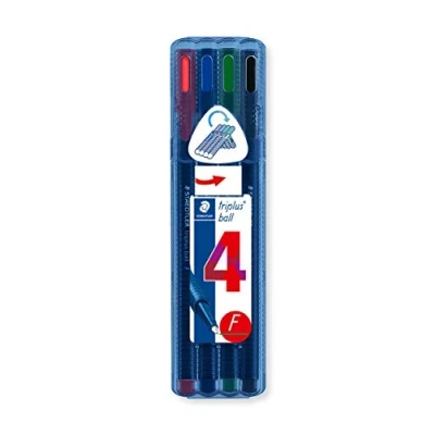 Imagen de STAEDTLER Noris Triplus Ball 437 FSB4. bolígrafos con punta de bola y anchura fina. Caja 4 color variado.