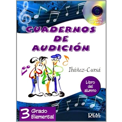 Imagen de Cuadernos de AUDICION 3 ALUMNO: Audición, Grado Elemental (Libro del Alumno) +CD (RM Audicion)