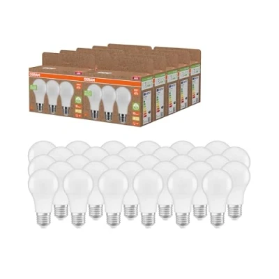 Imagen de OSRAM NATURE LOOP lámparas LED especialmente sostenibles hechas de plástico reciclado, paquete 30 bombillas, reemplaza bombillas incandescentes tradicionales 60W, E27, blanco cálido