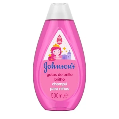 Imagen de Johnson&#039;s Baby, Champú Gotas de Brillo para Niños, Con Aceite Argán, Cabello Brillante, Suave y Sedoso, 500 ml
