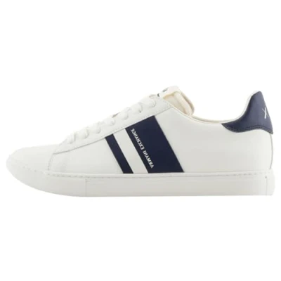Imagen de Armani Exchange Paris Double Line, Zapatillas Hombre, Off White Navy, 42.5 EU