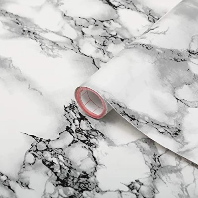 Imagen de d c fix vinilo adhesivo muebles Marmi blanco mármol óptico autoadhesivo impermeable decorativo para cocina, armario, puerta, mesa papel pintado forrar rollo láminas 45 cm x 2 m
