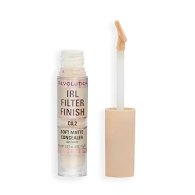 Imagen de Makeup Revolution, Corrector IRL Filter Finish, Cobertura de Media a Total, C0.2, 6g