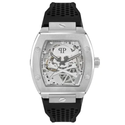 Imagen de Philipp Plein Completo Herren Uhr Automatik $KELETON PWBAA2123 Silikon