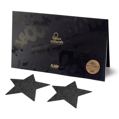 Imagen de Pezoneras de Estrellas Negras Bijoux Indiscrets 156