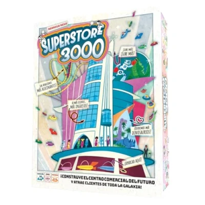 Imagen de Space Cowboys Superstore 3000 CREA tu Propio Centro Comercial galáctico Juego De Mesa Colocación Losetas a Partir 10 Años 2 4 Jugadores 30 45 Minutos por Partida Español