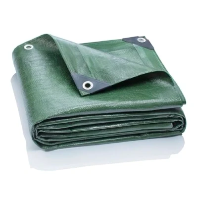 Imagen de GardenMate 1,5 m x 6 200 g/m2 Lona de protección Premium verde Funda protectora impermeable