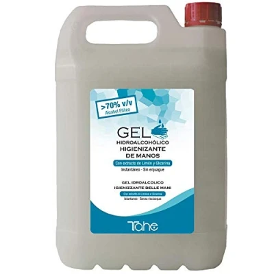 Imagen de Tahe Gel Hidroalcohólico Higienizante de Manos Dermoprotect (5 litros Con perfume Limón)