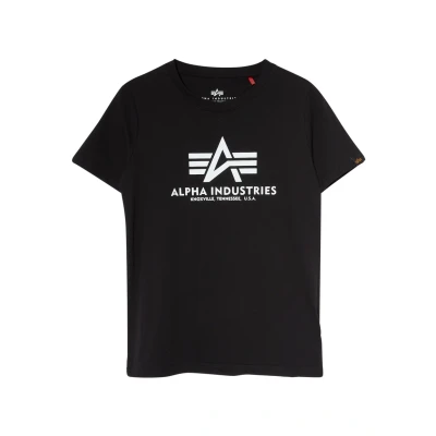 Imagen de ALPHA INDUSTRIES Basic T Camiseta, Negro (Black 03), 12 años para Niños