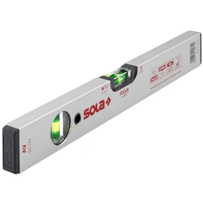 Imagen de Sola AV Nivel de Aluminio 30 cm con 2 Burbujas Precisión Focus, Gris