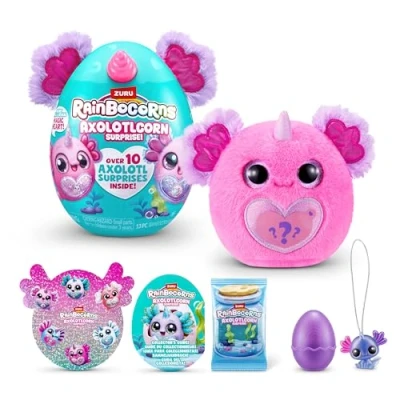 Imagen de Rainbocorns Axolotlcorn Surprise de ZURU, Peluche Coleccionable para niñas Mayores 3 años(GILLDA)