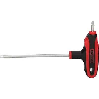 Imagen de KS TOOLS 151.8123 E Atornillador acodado con orificio frontal, Torx 140, 100 TB20