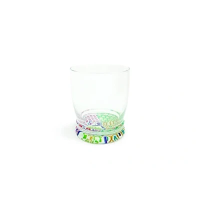 Imagen de Excelsa Maioliche Juego de 6 vasos agua con fondo decorado, 340 ml, cristal, multicolor