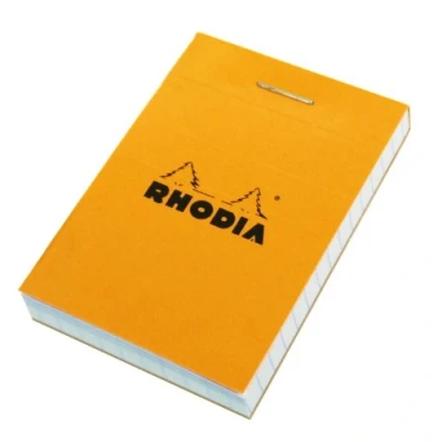 Imagen de Rhodia Bloc de notas, nº 10 A8, cuadriculado, color naranja