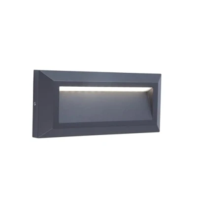 Imagen de LUTEC Applique Gris Foncé HELENA, LED Intégrée, 10W, 400 lumens, 4000K, IP54, 230V, Classe I