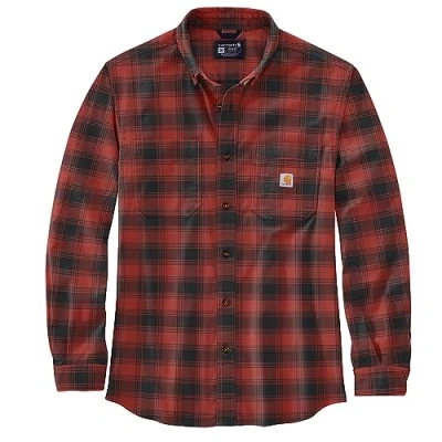 Imagen de Carhartt Plaid Flannel Relaxed Fit Shirt, Farbe:Rot, Größe:l Camiseta, Ocre Rojo, L Hombres