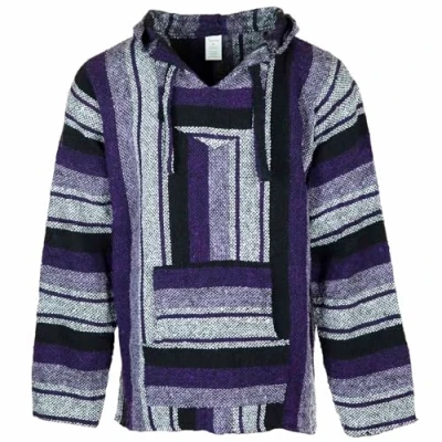 Imagen de Siesta Baja Sudadera con Capucha Mexicana Hippie Festival Jumper para Hombre y Mujer (Púrpura Lavanda, L)