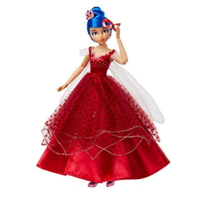 Imagen de BANDAI Miraculous Ladybug y Cat Noir Muñeca Vestido de Baile articulada 26 cm P50155
