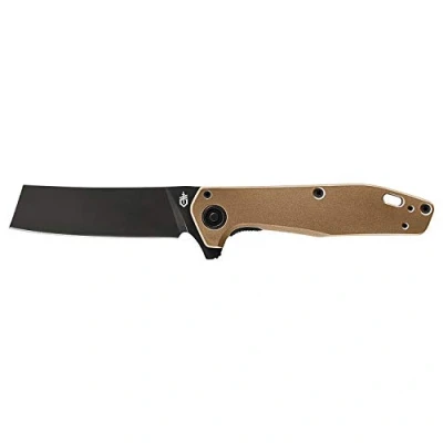 Imagen de Gerber Navaja de bolsillo, Longitud la hoja: 7,6 cm, Fastball Cleaver 20CV, Acero inoxidable revestido, Coyote, 30 001841