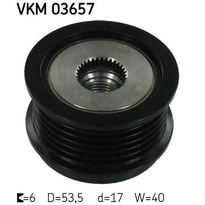 Imagen de SKF VKM 03657 Rueda Libre Alternador 40 FORD: FIESTA 6, C Max 2