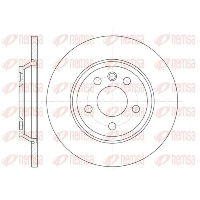 Imagen de REMSA 6659.00 Disco de freno Eje trasero 293,6, 293,6 13,6 5 macizo VOLKSWAGEN: Transporter 4 Bus, 4, Sharan I, VOLVO: V60 XC60 I