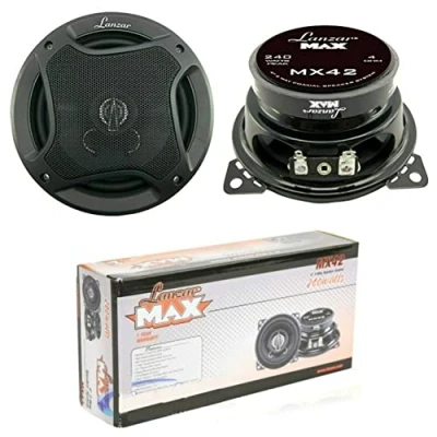 Imagen de PAREJA DE ALTAVOCES DIFUSORES LANZAR MX42 MX 42 10,00 CM 100 MM 4&quot; 240 WATT RMS ET MAX ESTABLECIMIENTO UN SISTEMA 2 VÍAS COAXIALES PARA CUBIERTAS ESTÁNDAR
