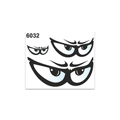 Imagen de 4R Quattroerre.it 6032 Adhesivos Stickers Ojos de Moto, 10 x 12 cm