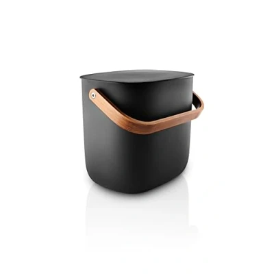 Imagen de Eva Solo Reflect Cubo de basura reciclaje 6 litros, separa y recicla eficientemente en tamaño pequeño, soporta circularidad compostaje, equilibrio automático inteligente tapa, color negro