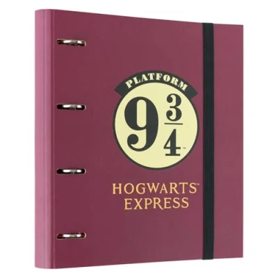Imagen de Grupo Erik Archivador 4 anillas Harry Potter Plataforma 9 3/4 Carpeta A4 tapa dura Material escolar y papeleria Vuelta al Cole