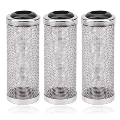 Imagen de 3 Piezas Filtro de Acuario Acero Inoxidable, Protector Red Malla Tanque 16 mm, Cesta Entrada Filtro, Evita Que los Peces Sean Succionados por el