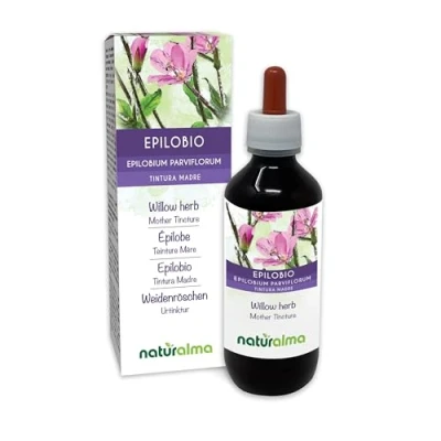 Imagen de Epilobio (Epilobium parviflorum) hierba Tintura Madre sin alcohol Naturalma Extracto líquido gotas 200 ml Complemento alimenticio Vegano