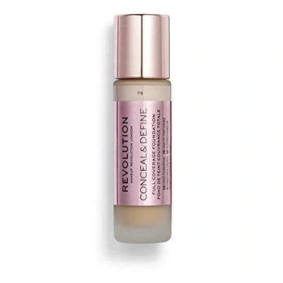Imagen de Makeup Revolution, Base de maquillaje Conceal &amp; Define, F8, 23ml