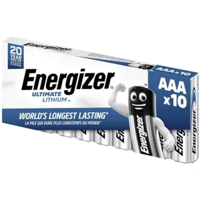 Imagen de Energizer Ultimate Lithium Pack de 10 pilas AAA