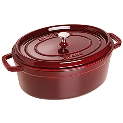 Imagen de STAUB Cacerola/Cocotte de Hierro Fundido Ovalada, Diámetro 31 cm, 5,5 L, Grenadine
