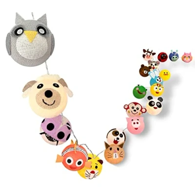 Imagen de CREATIVECOTTON Cadena de luces LED con temporizador y regulador luz incluido (Animales, 20 bolas)