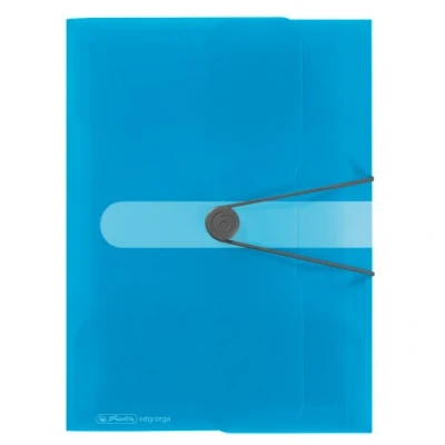 Imagen de Herlitz 11206414 Carpetas con goma elástica (3 unidades, A4), color azul