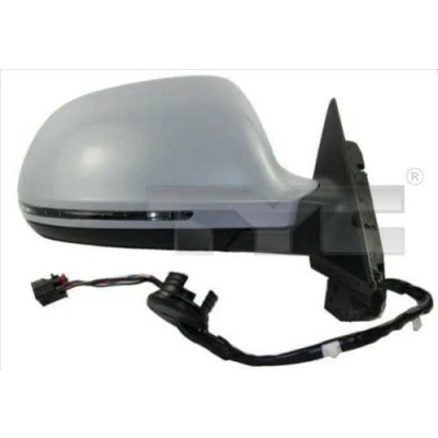 Imagen de Espejo retrovisor Tyc 302 0064 izquierda imprimado para ajuste elect. espejo, asférico, calefactable AUDI: A3 Hatchback