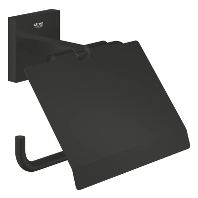 Imagen de GROHE Start Cube Quickfix Portarrollos de metal, Negro Mate 411022430
