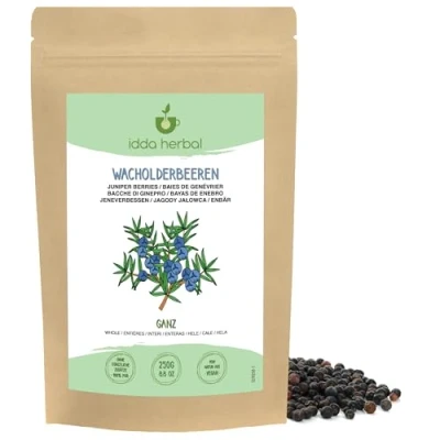 Imagen de Bayas De Enebro Secas (250g), Enteras, Crudas y Sin Azúcar, 100% Naturales Puras, Veganas