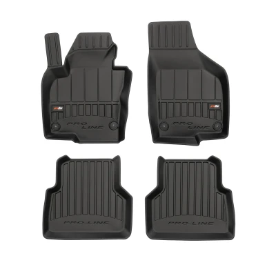 Imagen de FROGUM 3D407619 Juego de alfombrillas suelo Caucho delante y detrás 4 negro VOLKSWAGEN: Tiguan I