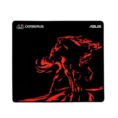 Imagen de Asus Cerberus Mat Plus Alfombrilla gaming con textura de superficie consistente, goma natural antideslizante y costuras anti deshilachadas