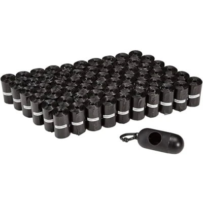 Imagen de Amazon Basics Sin fragancia Bolsas para excrementos de perro con dispensador y clip correa, 900 Unidad, 60 Paquetes 15
